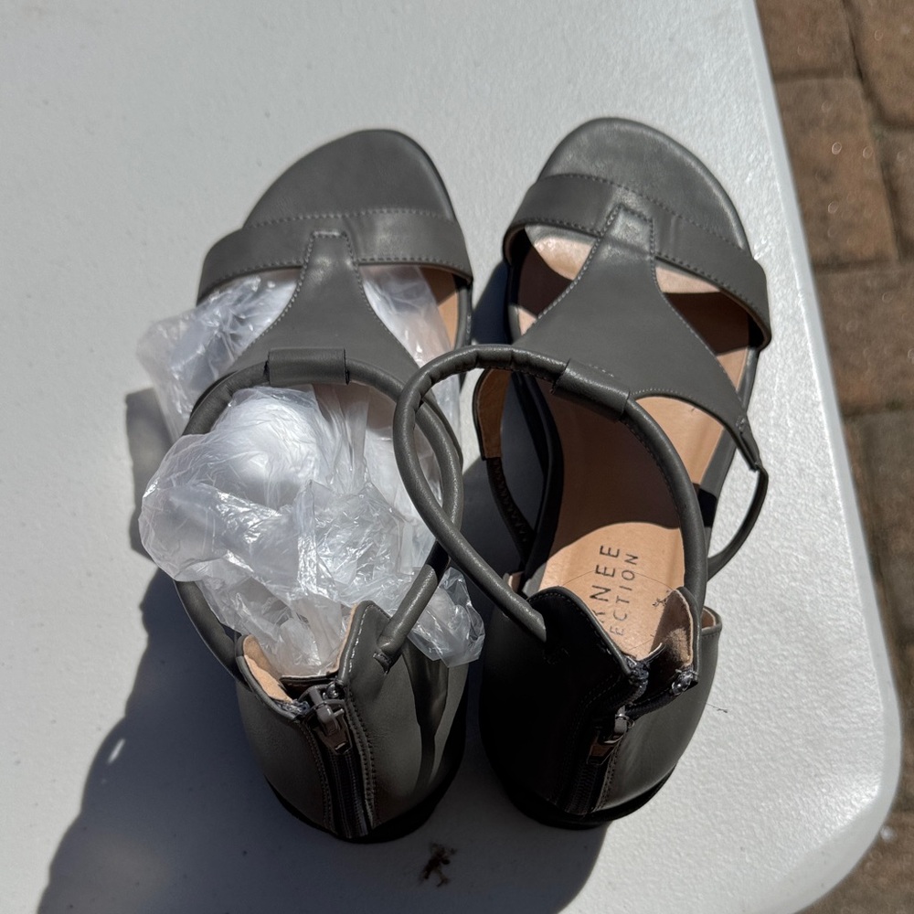 Journee Collection Dark Gray Sandals